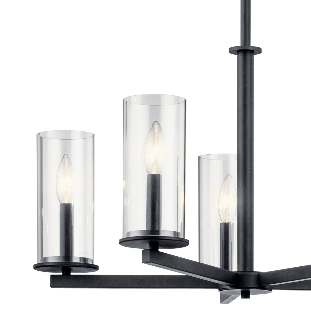 Crosby 5 Light Chandelier Black