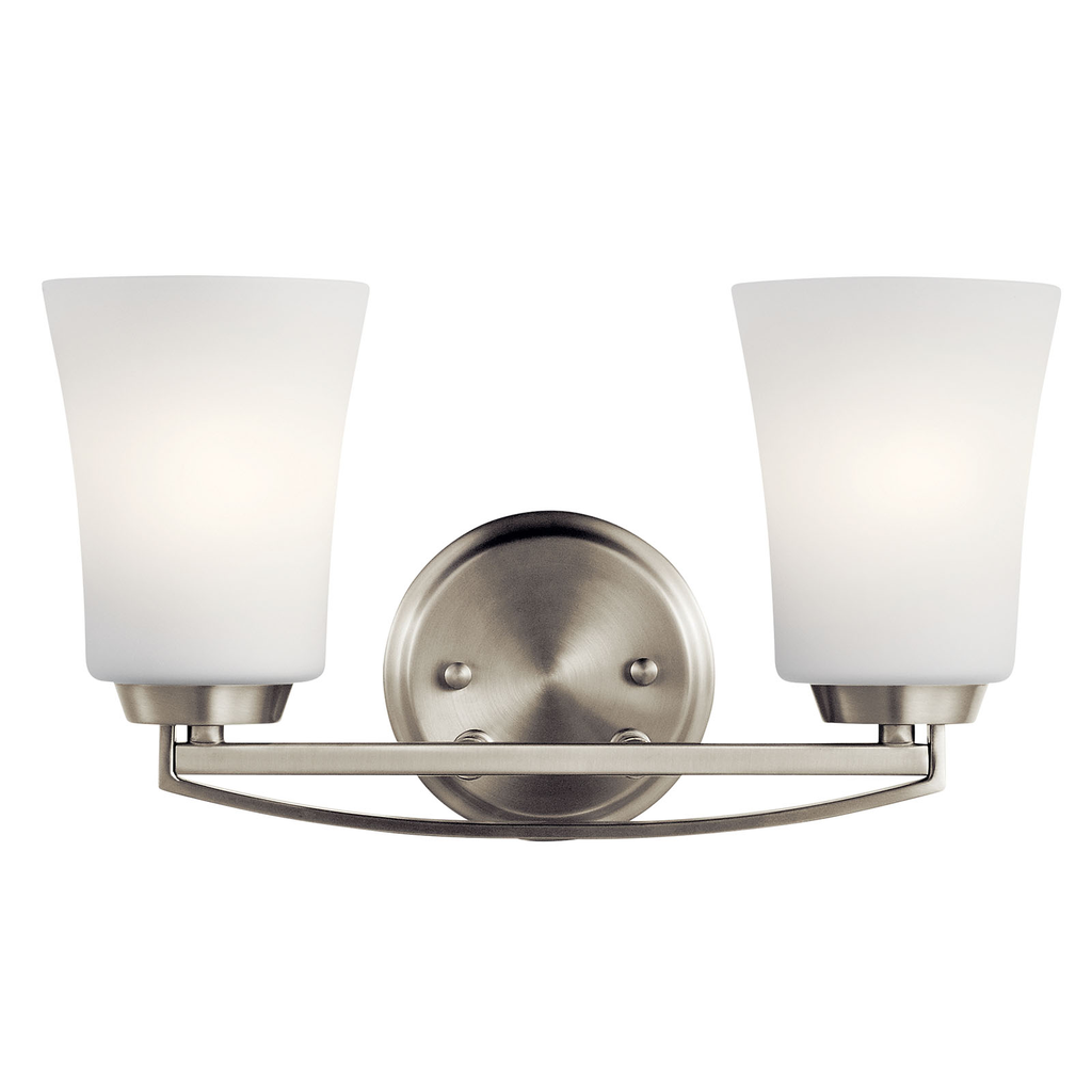 Tao 2 Light Vanity Light Brushed Nickel
