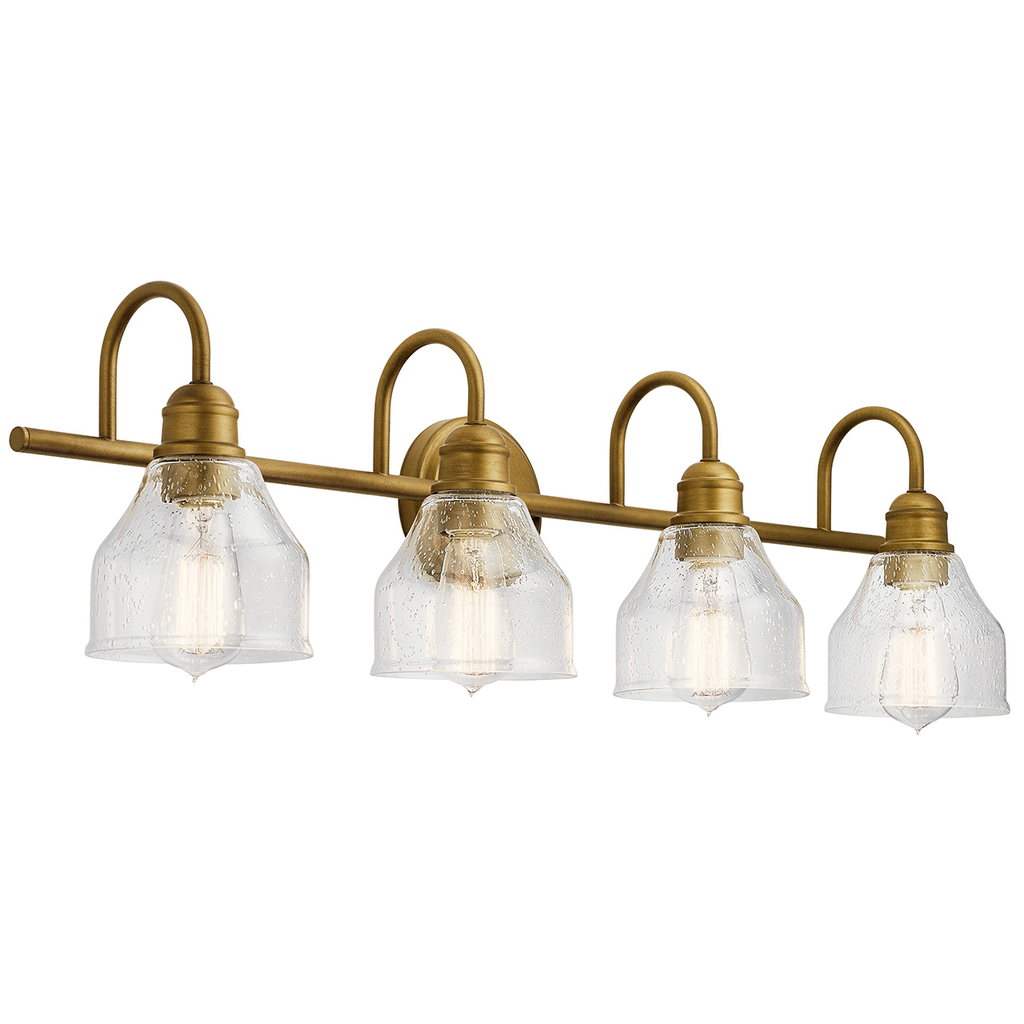 Product image for Kichler 45974NBR Avery 4 Light Vanity Light Natural Brass