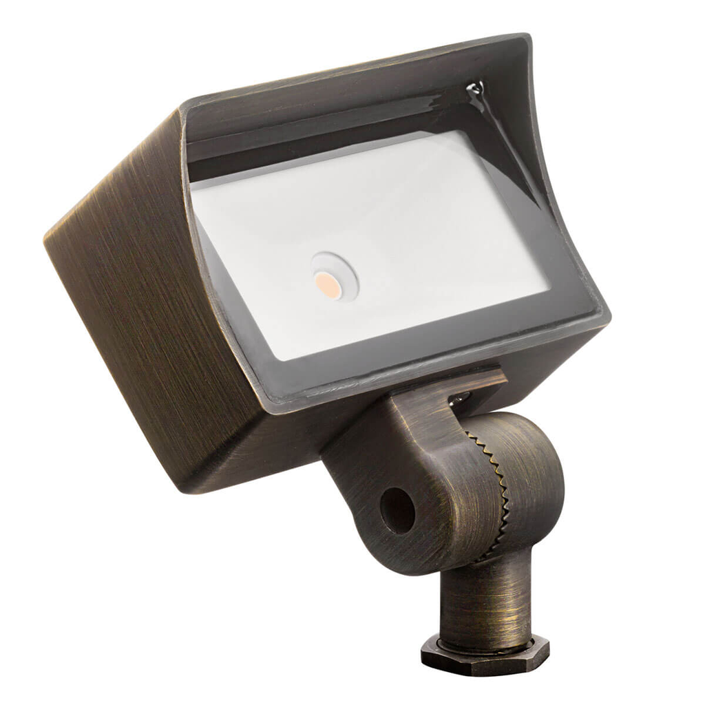 Product image for Kichler 16026CBR27 VLO 2700K LED Mini Wall Wash Brass