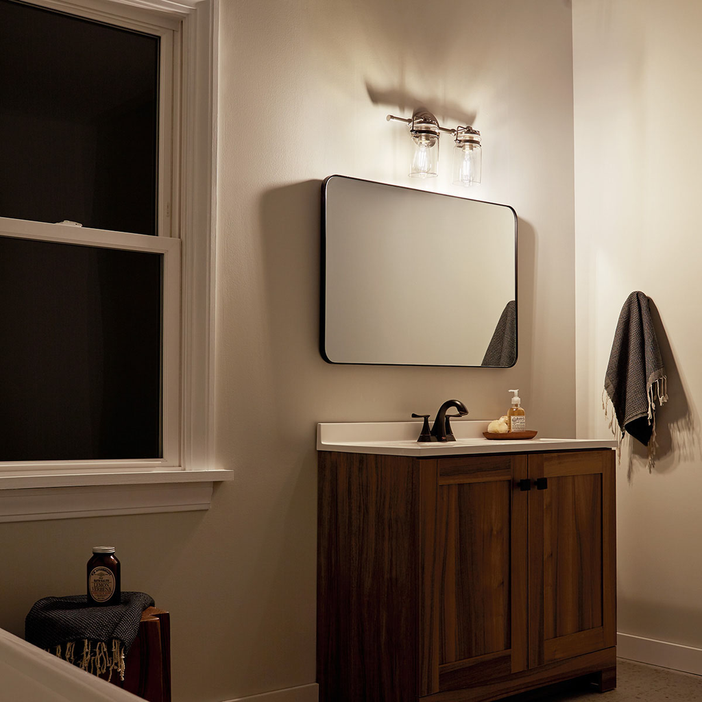 Brinley 2 Light Vanity Light Nickel