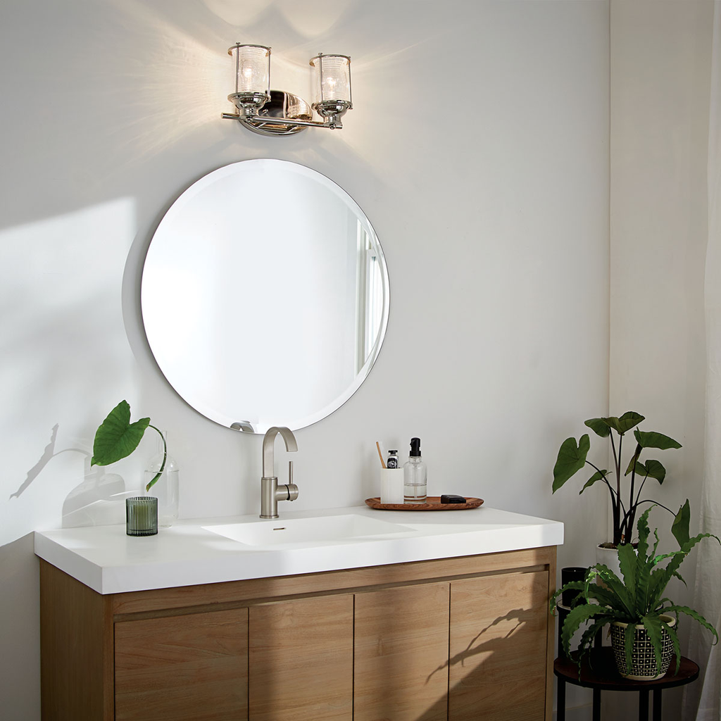 Product image for Kichler 45771PN Ashland Bay 2 Light Vanity Light Polished Nickel