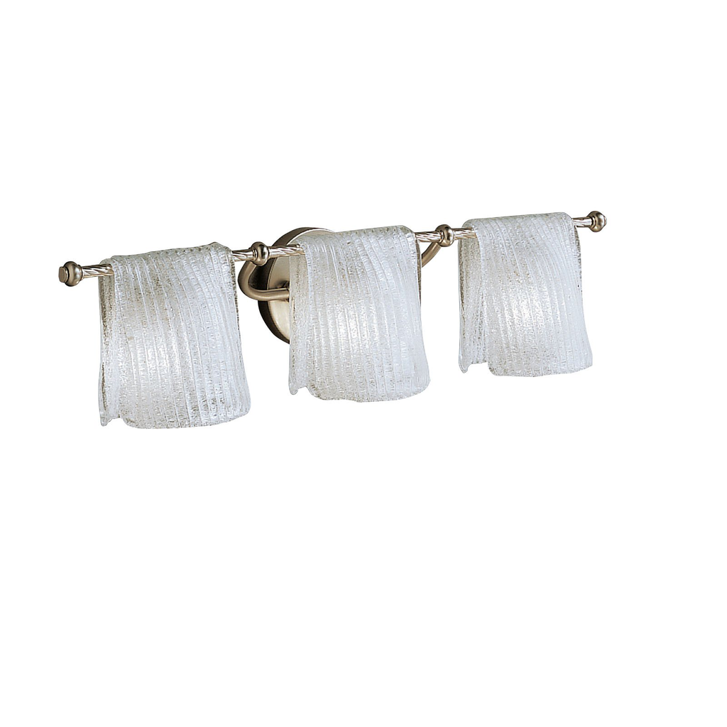 Product image for Kichler 6313NI Drapes 3 Light Vanity Light Brushed Nickel