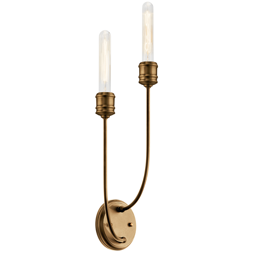 Product image for KICH 52259SB Wall Sconce 2Lt