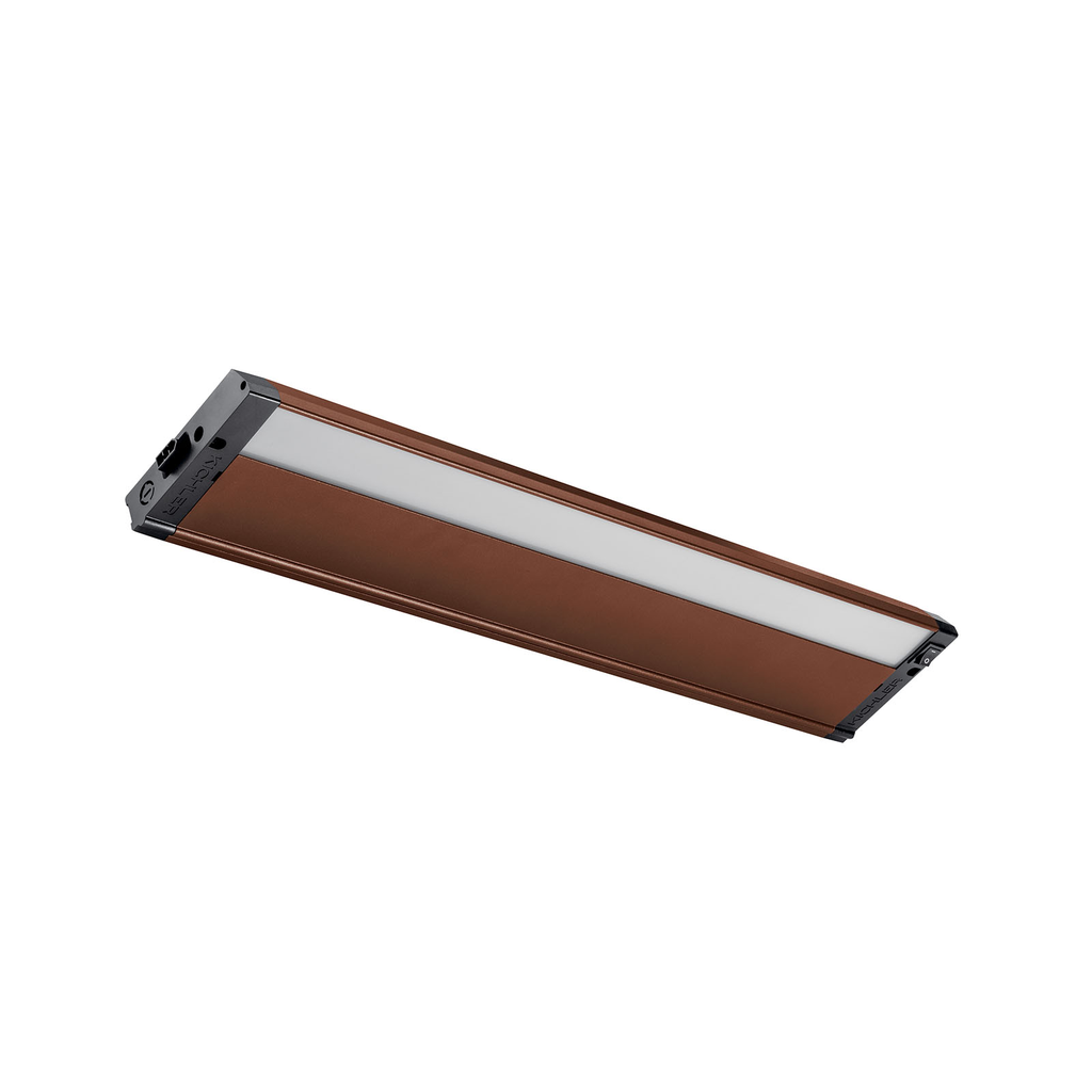 Product image for Kichler 4U30K22BZT 4U 22" 3000K LED Cabinet Light Textured Bronze
