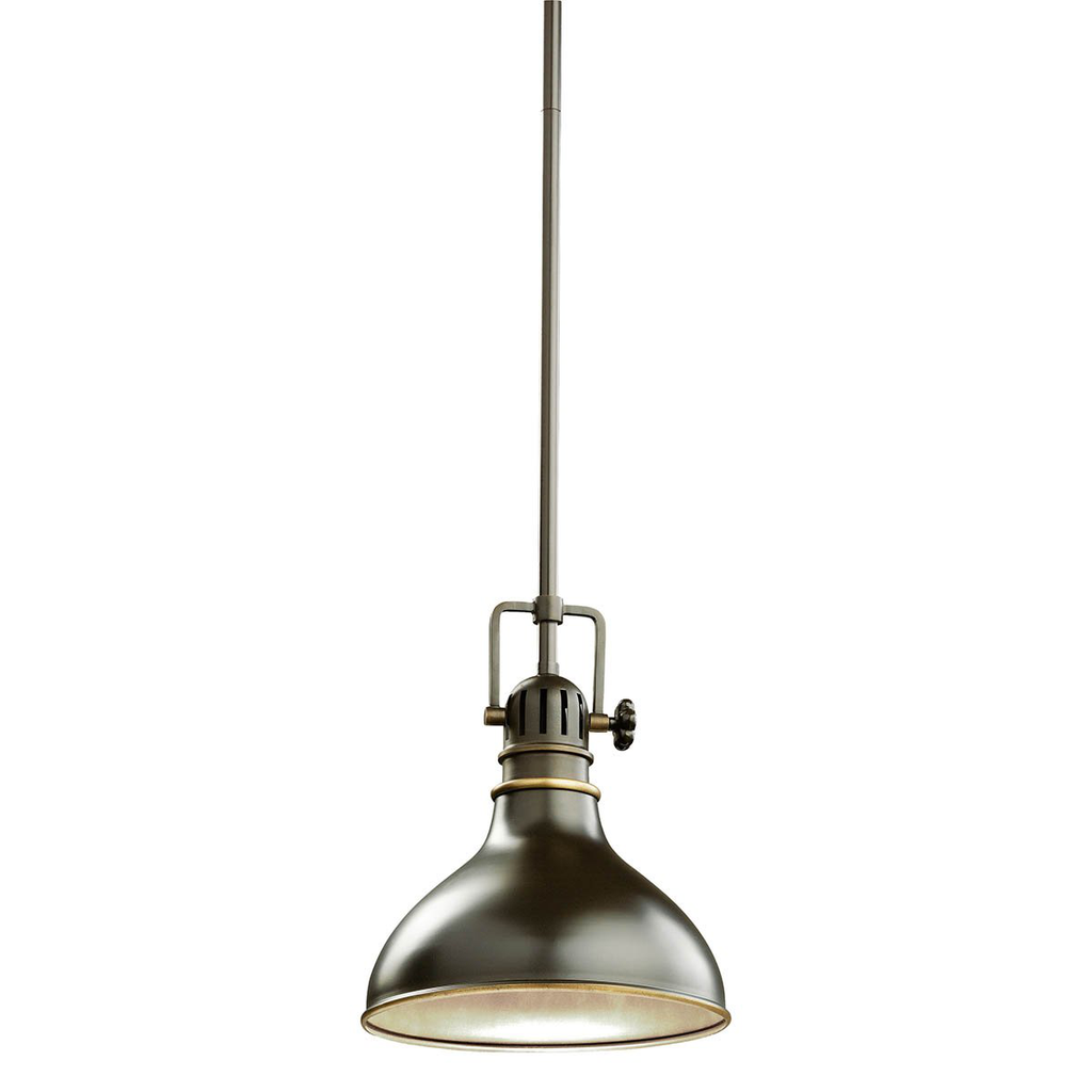 Product image for Kichler 2664OZ Hatteras Bay™ 10.25" 1 Light Mini Pendant Olde Bronze®
