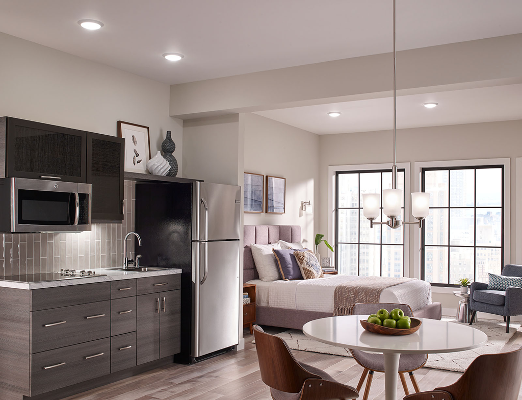 Product image for Kichler 43670NI Shailene™ 3 Light Mini Chandelier Brushed Nickel