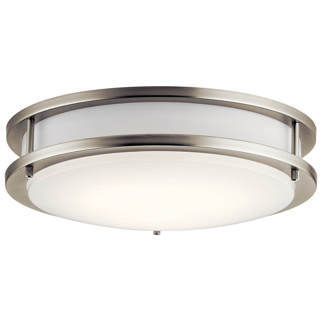 Product image for Kichler 10784NILED 11.75" LED Flush Mount Brushed Nickel