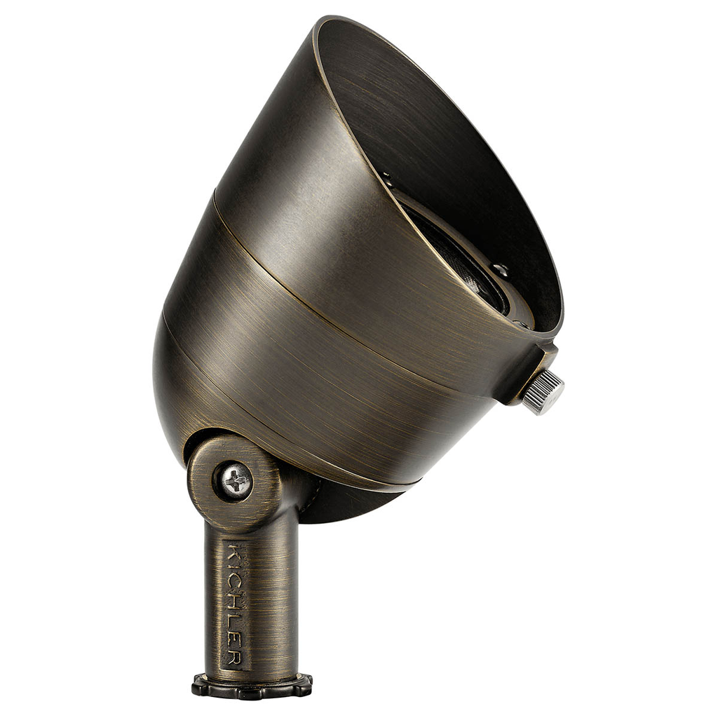 Product image for Kichler 16157CBR27 2700K 500 Lumen 35 Degree Flood Centennial Brass