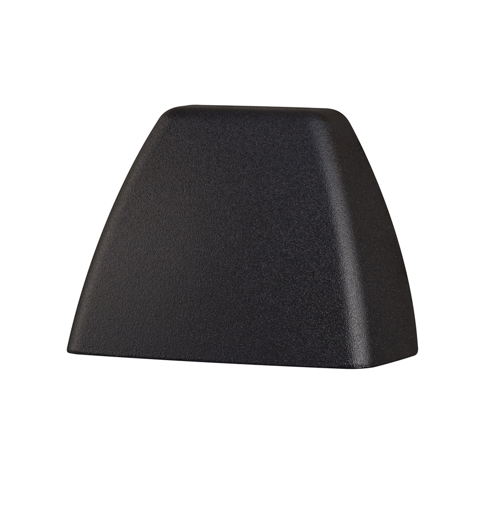 Product image for Kichler 16111BKT27 4 Corners 2700K LED Deck Light Textured Architectural Black