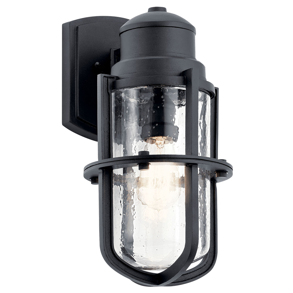 Product image for Kichler 49858BKT Suri 15" 1 Light Wall Light Textured Black
