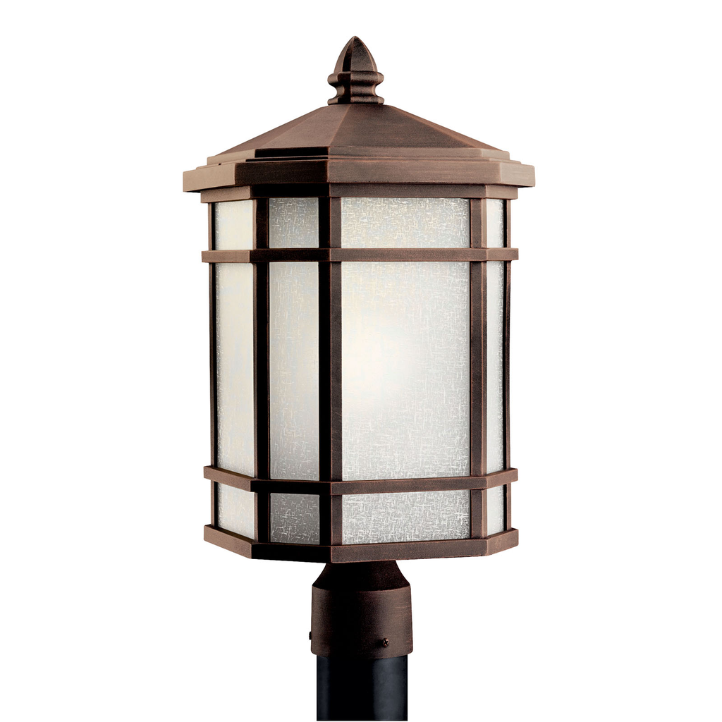 Product image for Kichler 9902PR Cameron™ 1 Light Post Light Prairie Rock