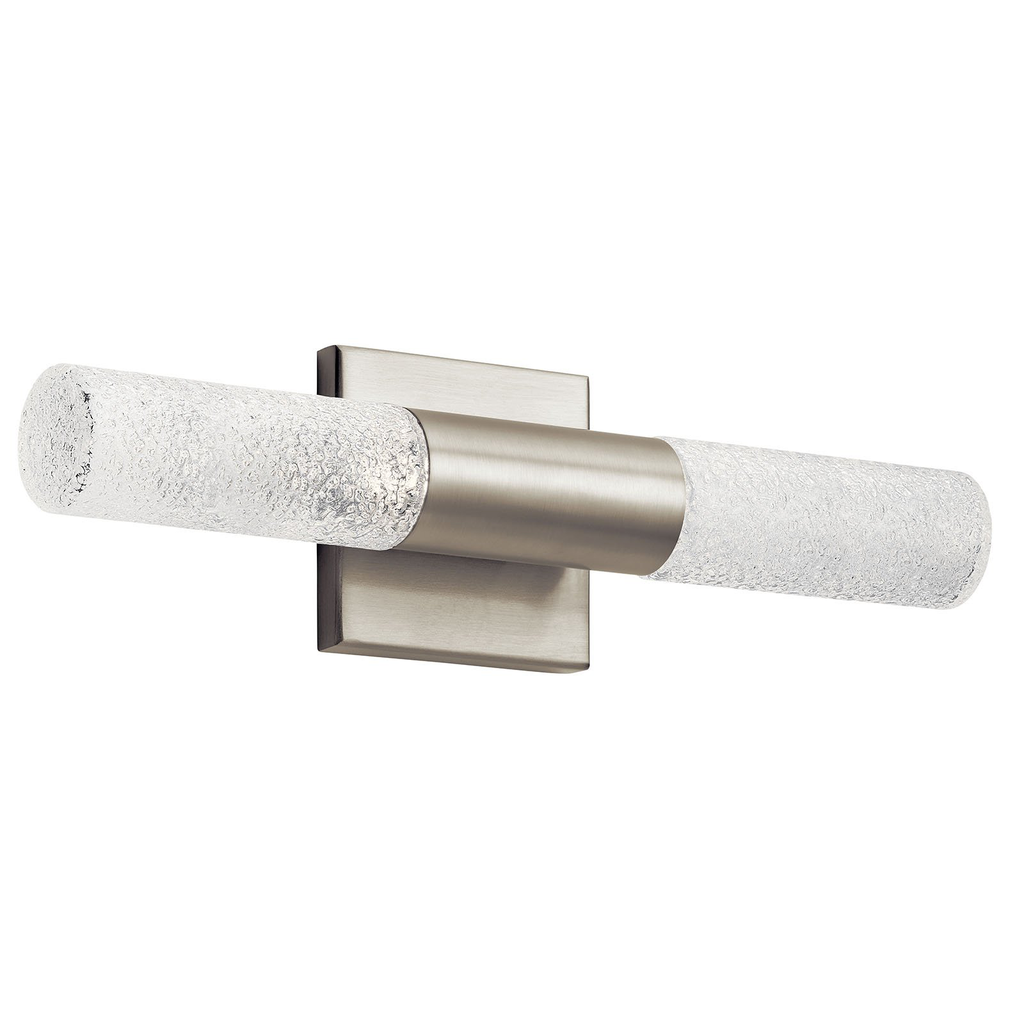 Product image for Kichler 83918 Glacial Glow™ LED Wall Sconce Brushed Nickel