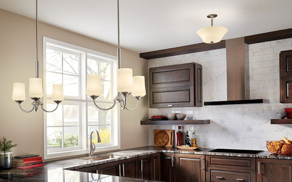 Product image for Kichler 43664NI Aubrey™ 3 Light Chandelier Brushed Nickel