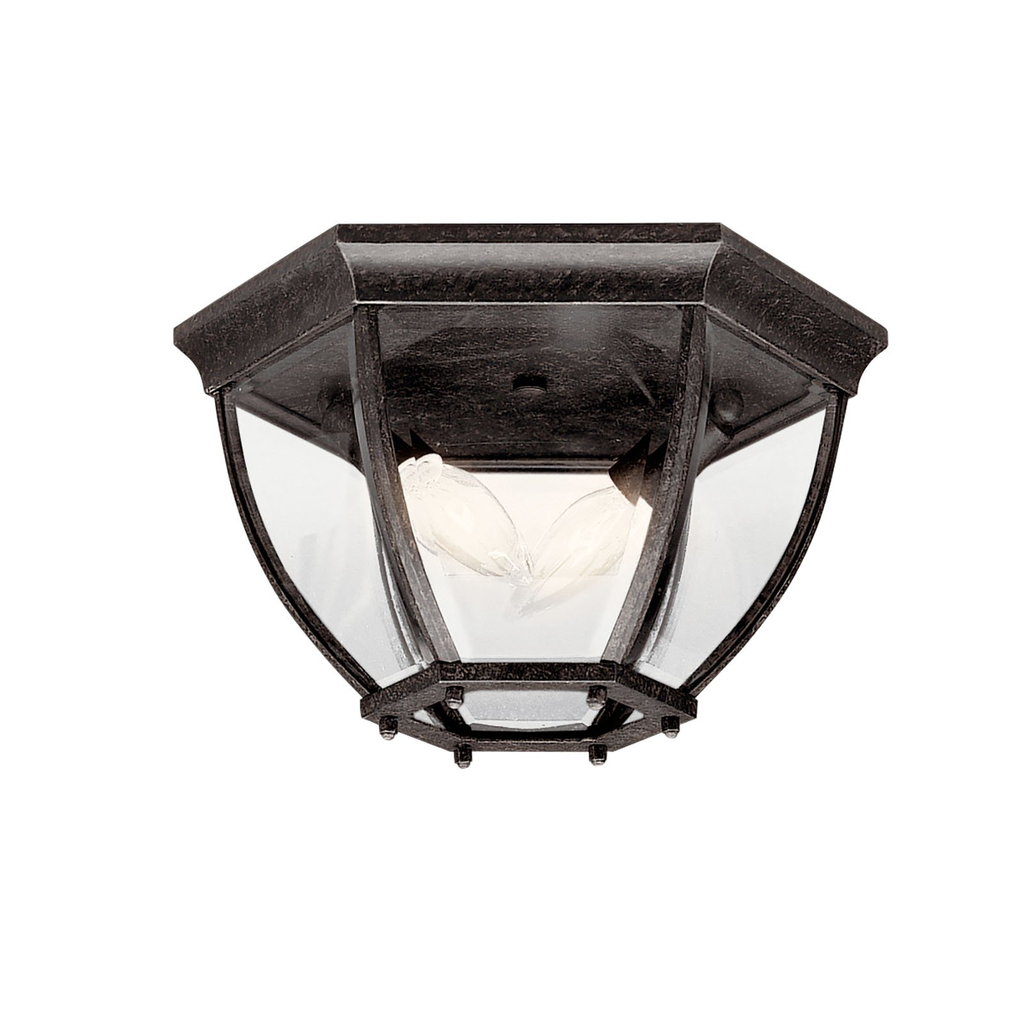 Product image for Kichler 9886TZ Barrie 2 Light Flush Mount Tannery Bronze™