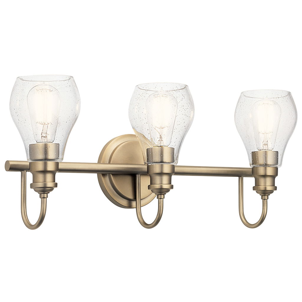 Product image for Kichler 45392CLZ Greenbrier™ 3 Light Vanity Light Classic Bronze