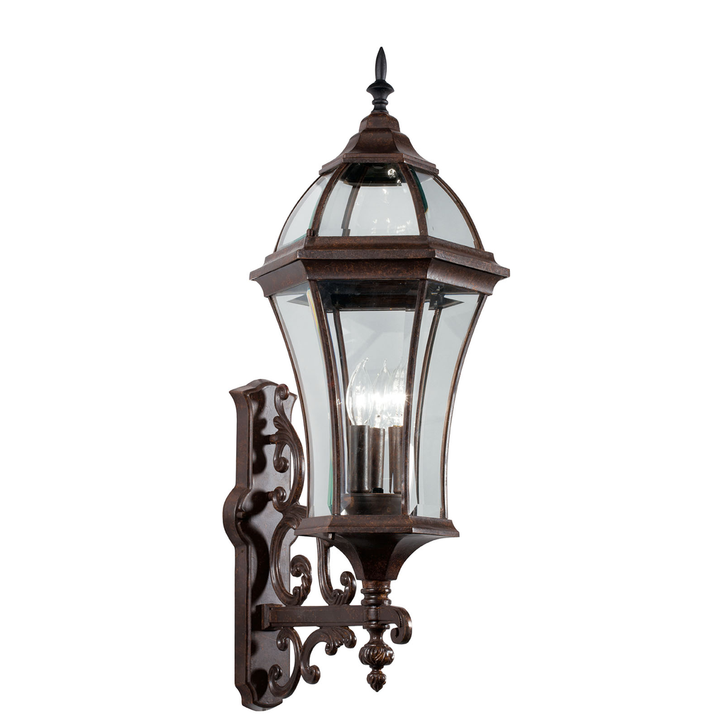 Product image for Kichler 49185TZ Townhouse™ 3 Light Wall Light Tannery Bronze™