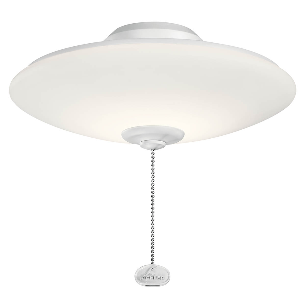 Product image for Kichler 380930MUL Low Profile Outdoor Bowl Light Kit LED 11.5" Etched Cased Opal Multiple Finishes