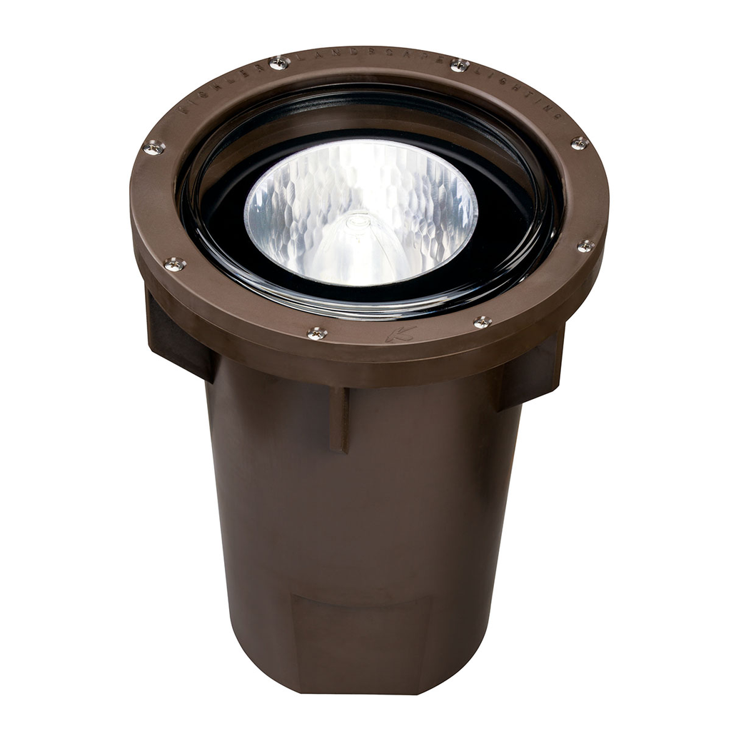 Product image for Kichler 15295AZ In-Ground PAR38 Well Light Architectural Bronze