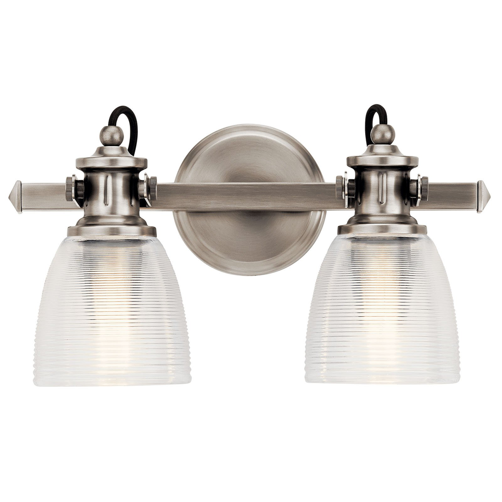 Product image for Kichler 45872CLP Flagship™ 2 Light Vanity Light Classic Pewter
