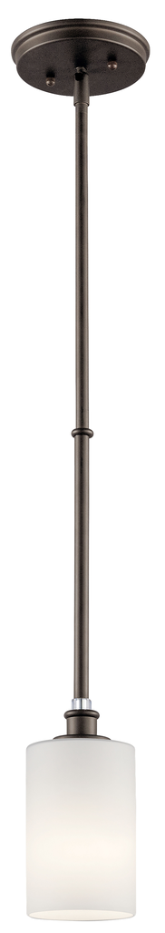 Product image for Kichler 43927OZ Joelson™ 1 Light Mini Pendant Olde Bronze®