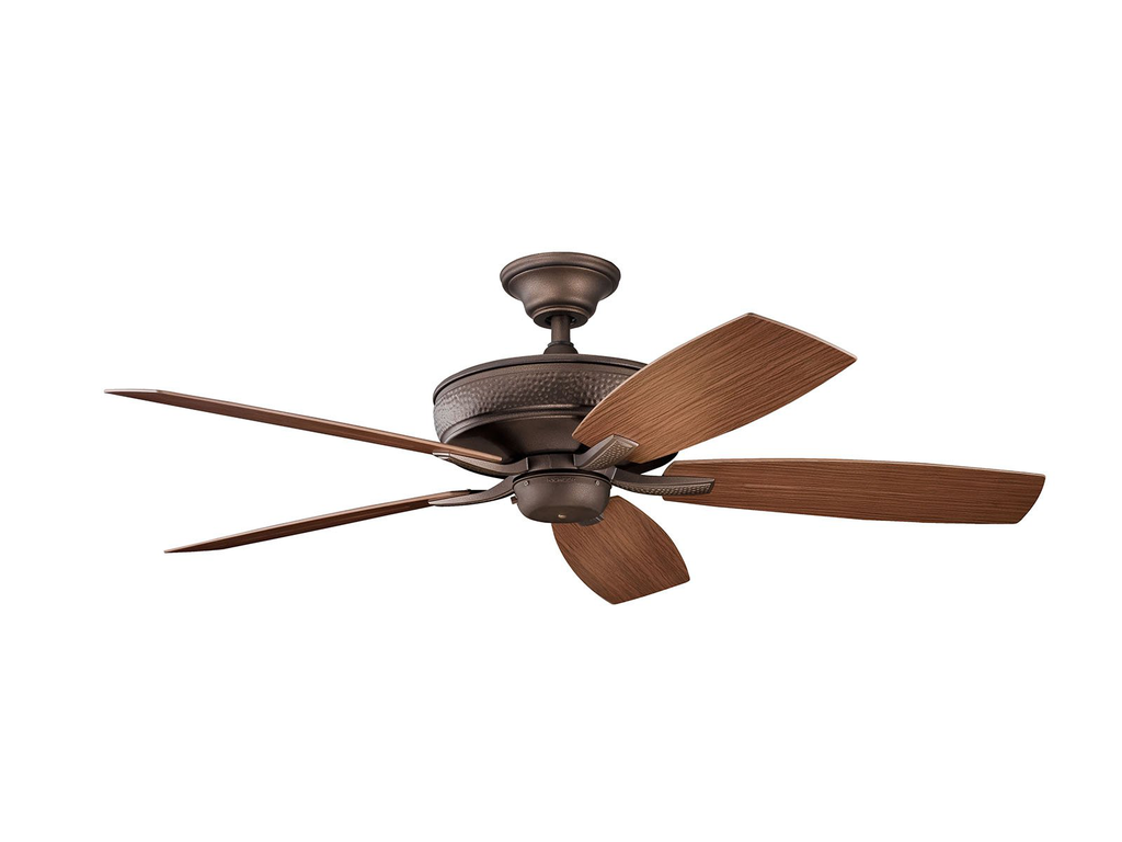 Product image for Kichler 310103WCP Monarch II Patio 52" Fan Weathered Copper