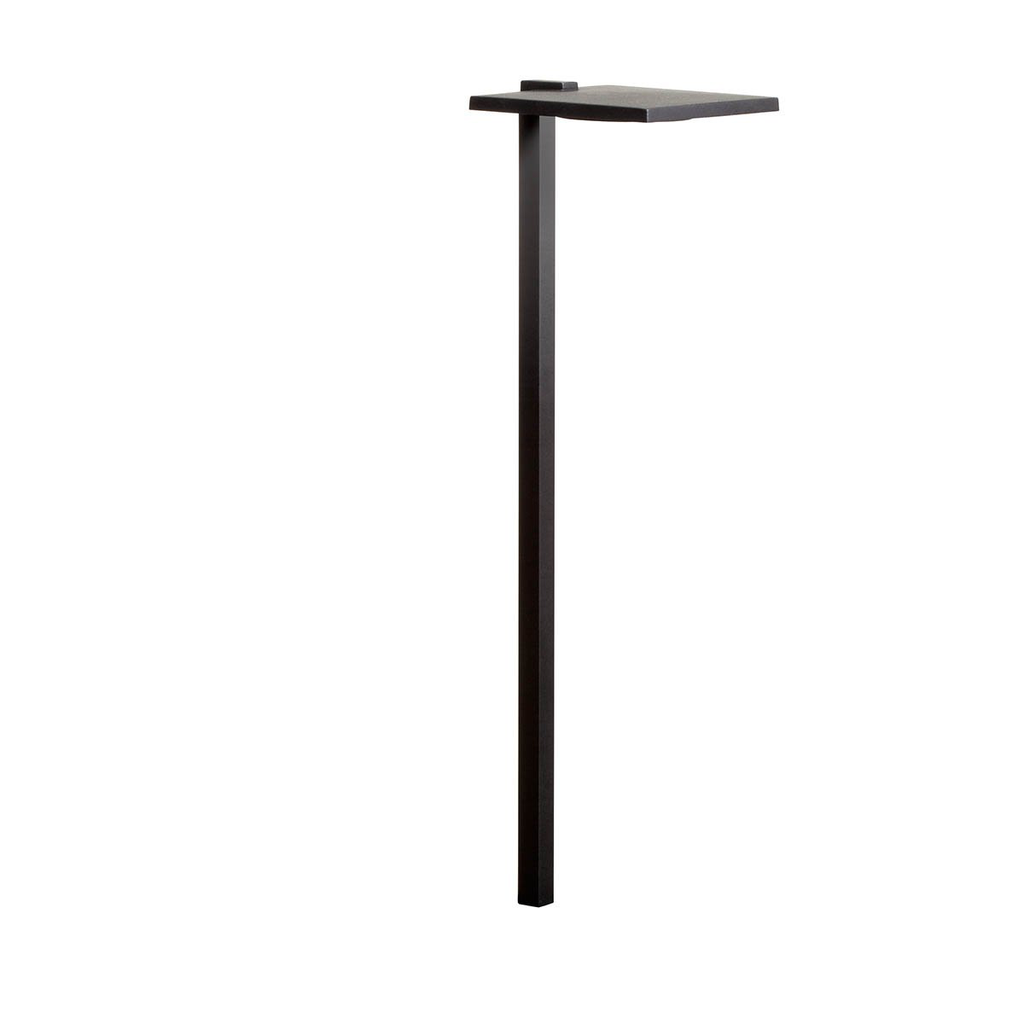 Kichler 15805BKT27R Shallow Shade Small 2700K LED Path Light Textured Black Product image for Kichler 15805BKT27R Shallow Shade Small 2700K LED Path Light Textured Black