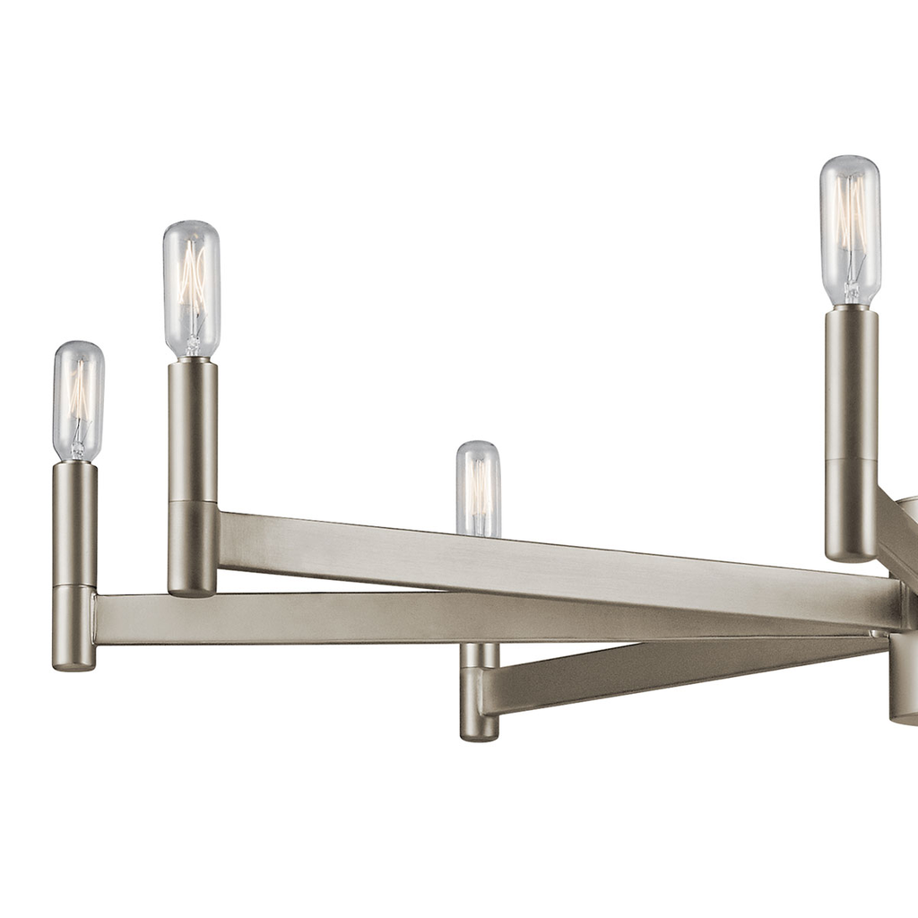 Erzo™ 8 Light Chandelier Satin Nickel