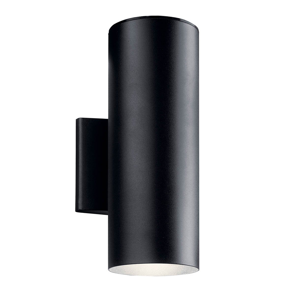 Product image for Kichler 11310BKTLED Cylinder 3000K LED 12.25" Wall Light