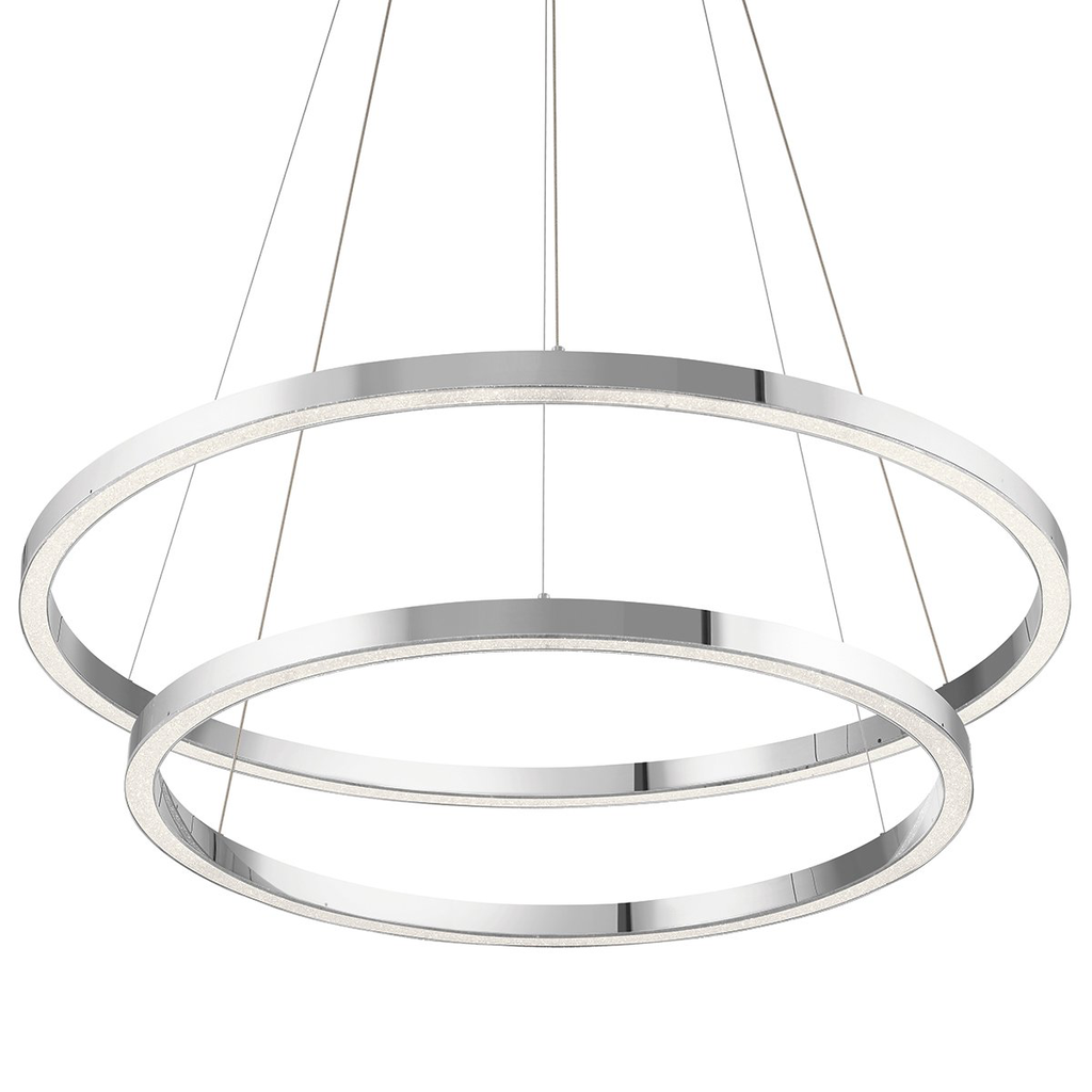 Product image for Kichler 83866 Opus 2 Ring LED Pendant in Chrome
