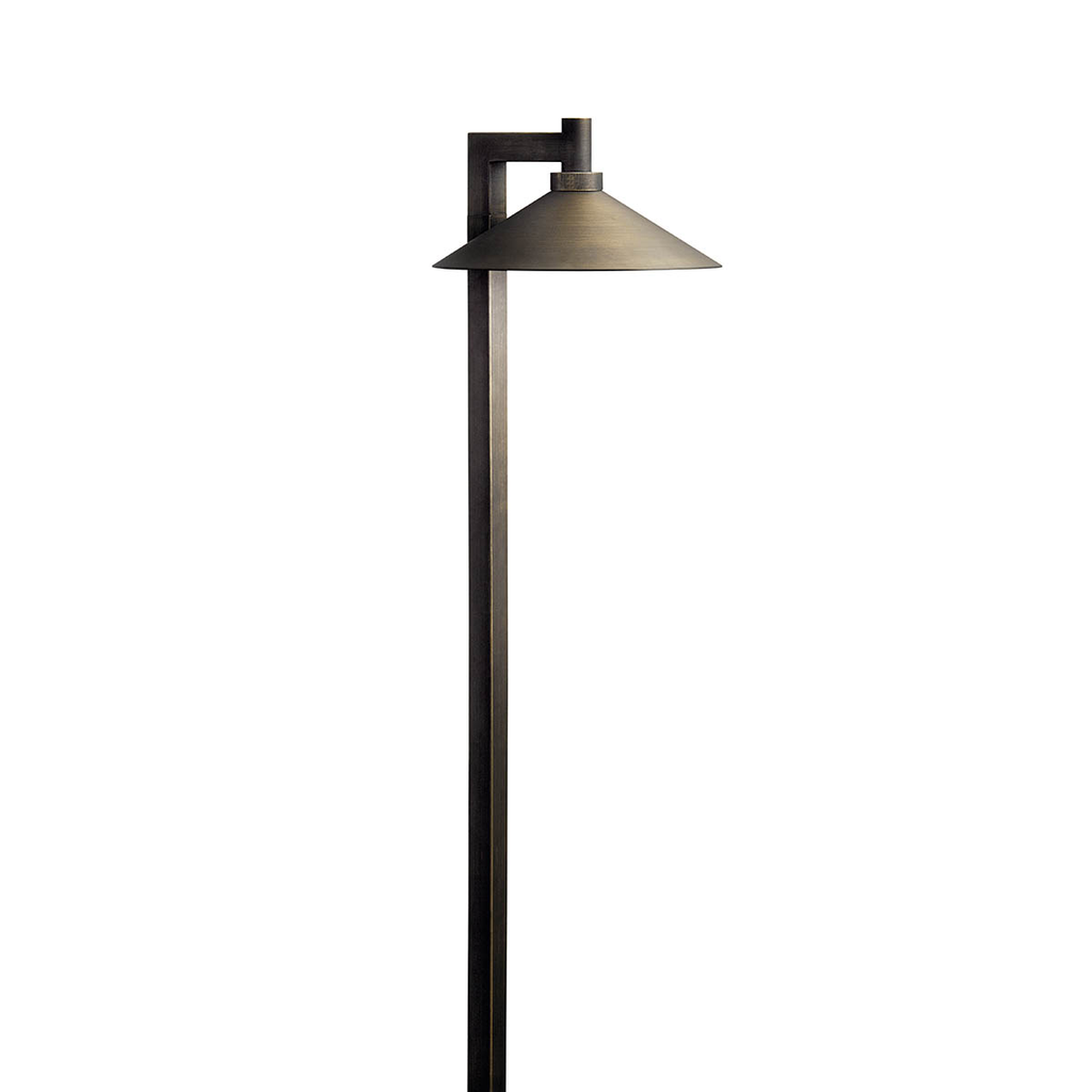 Product image for Kichler 15800CBR30 Ripley™ 3000K LED Path Light Centennial Brass