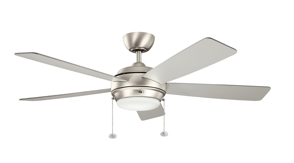 Product image for Kichler 330174NI Starkk™ LED 52" Fan Brushed Nickel