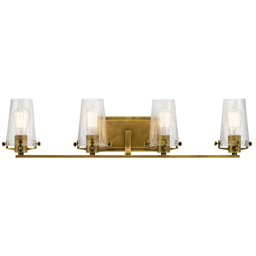 Alton 4 Light Vanity Light Natural Brass