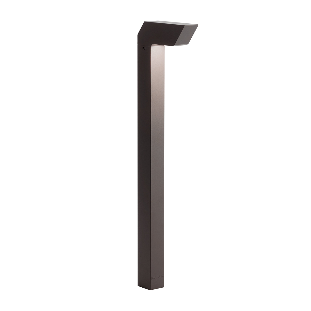 Product image for Kichler 15846AZT 12V LED Right Angle Path Light Textured Architectural Bronze
