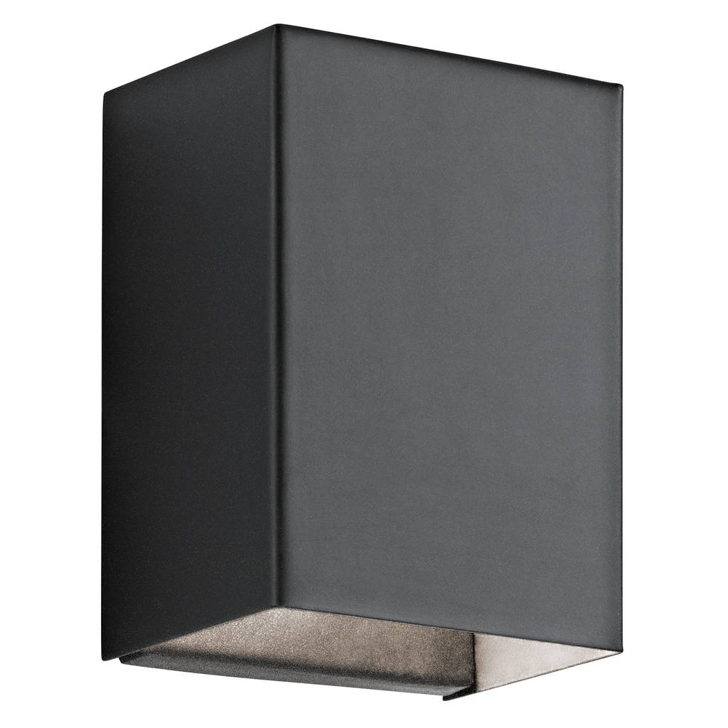Product image for Kichler 49550BKTLED Walden 7.25" LED Wall Light Textured Black