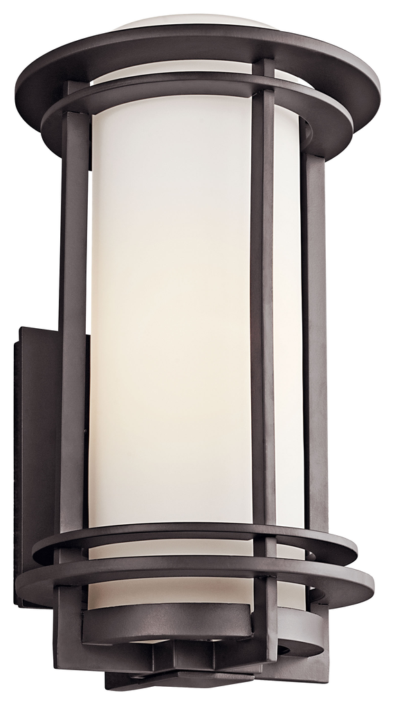 Product image for Kichler 49346AZ Pacific Edge™ 16" 1 Light Wall Light Architectural Bronze