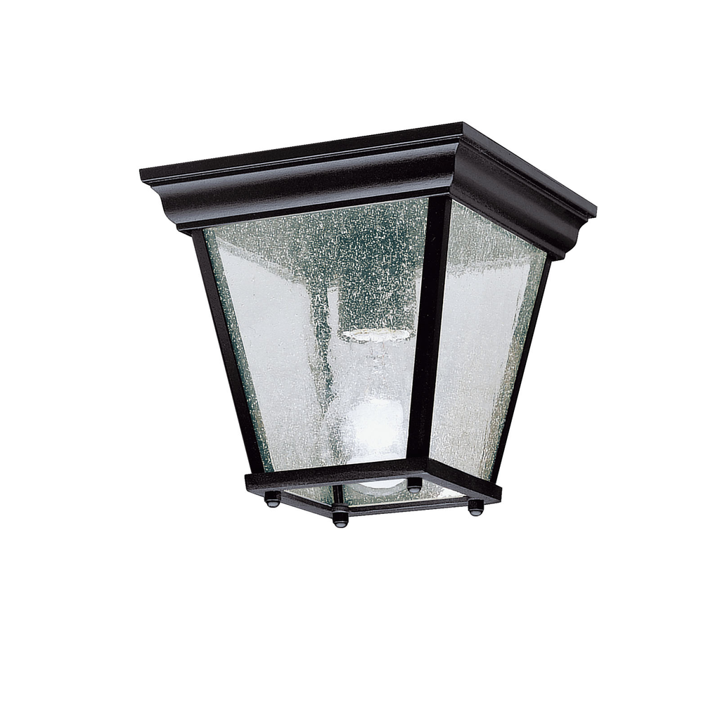 Product image for Kichler 9859BK 7.25" 1 Light Flush Mount Black