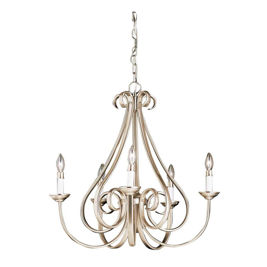 Product image for Kichler 2021NI Dover™ 5 Light Chandelier Brushed Nickel