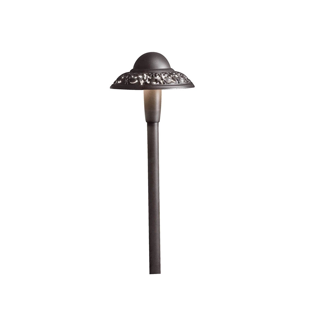 Kichler 15857AZT30R Pierced Dome 3000K LED Path Light Textured Architectural Bronze Product image for Kichler 15857AZT30R Pierced Dome 3000K LED Path Light Textured Architectural Bronze