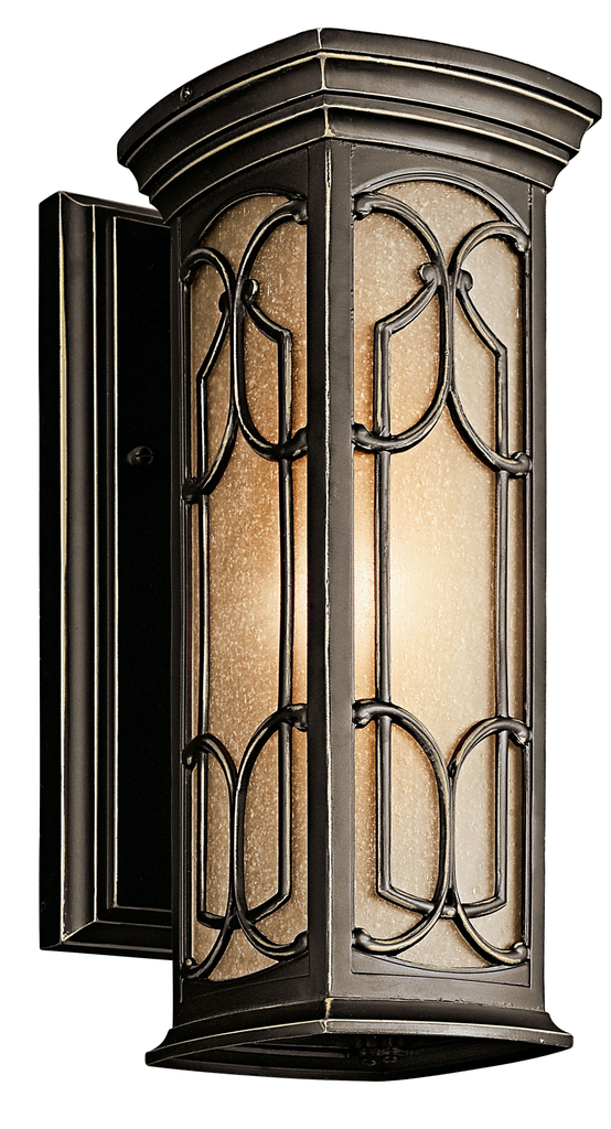 Product image for Kichler 49226OZ Franceasi™ 14.5" 1 Light Wall Light Olde Bronze®