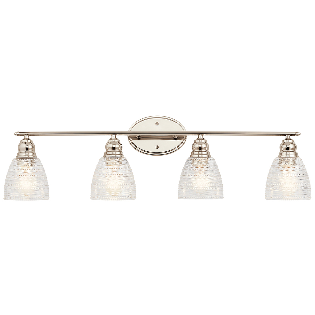 Product image for Kichler 45698PN Karmarie™ 4 Light Vanity Light Polished Nickel