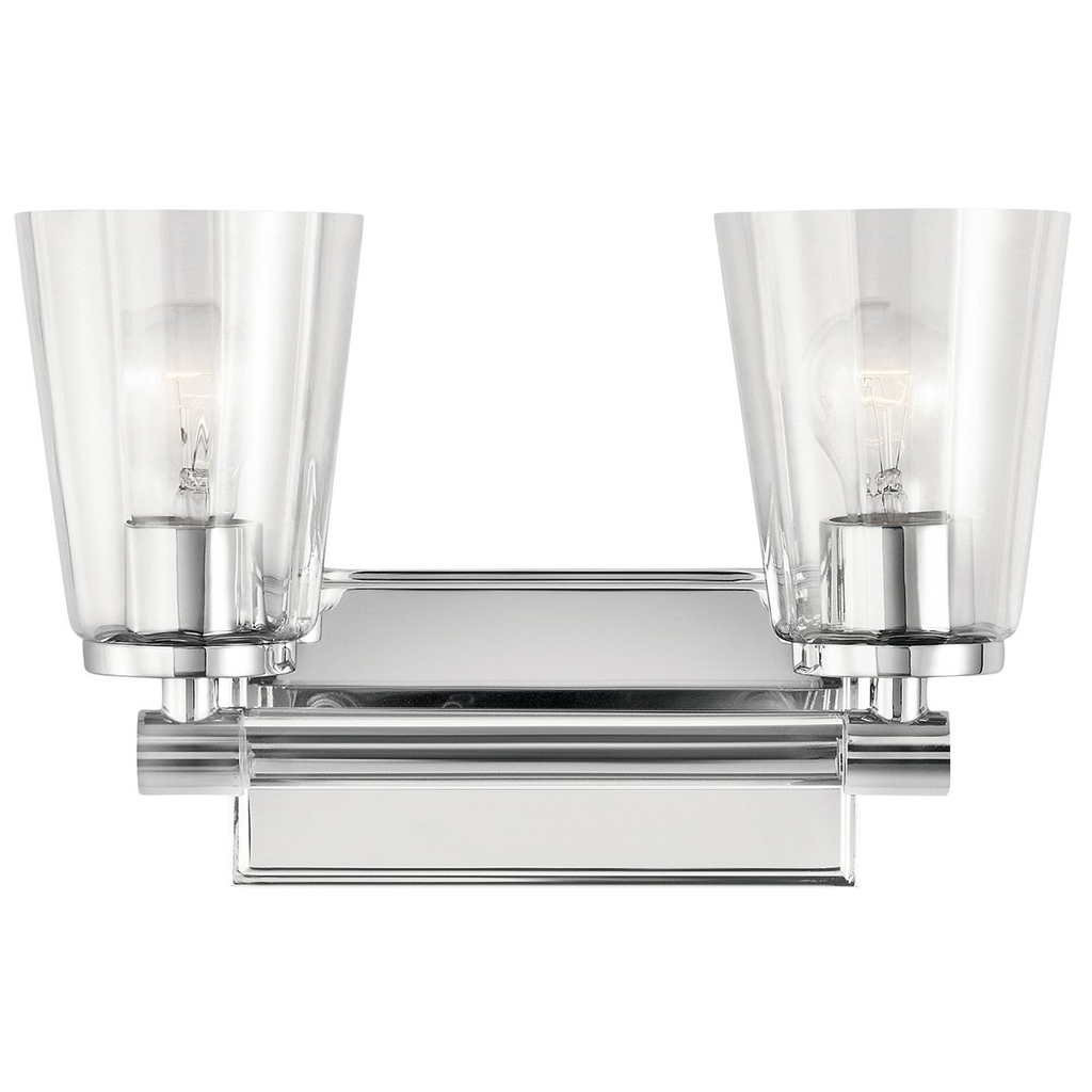 Product image for Kichler 45867CH Audrea™ 2 Light Vanity Light Chrome