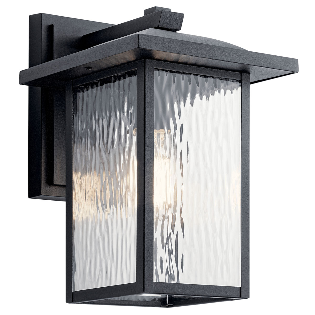 Product image for Kichler 49925BKT Capanna™ 13" 1 Light Wall Light Textured Black