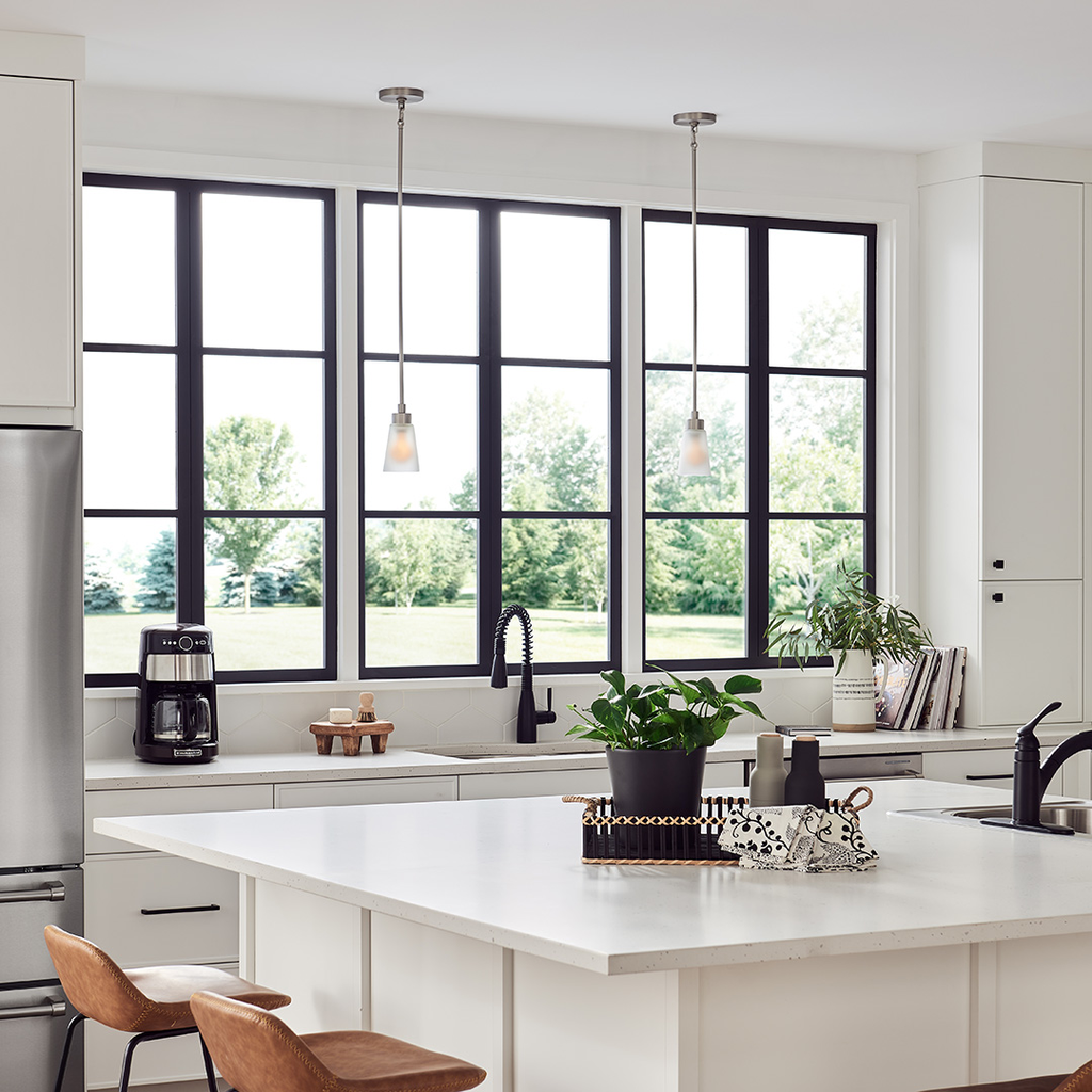 Product image for Kichler 52444NI Erma 4.25" Mini Pendant Brushed Nickel