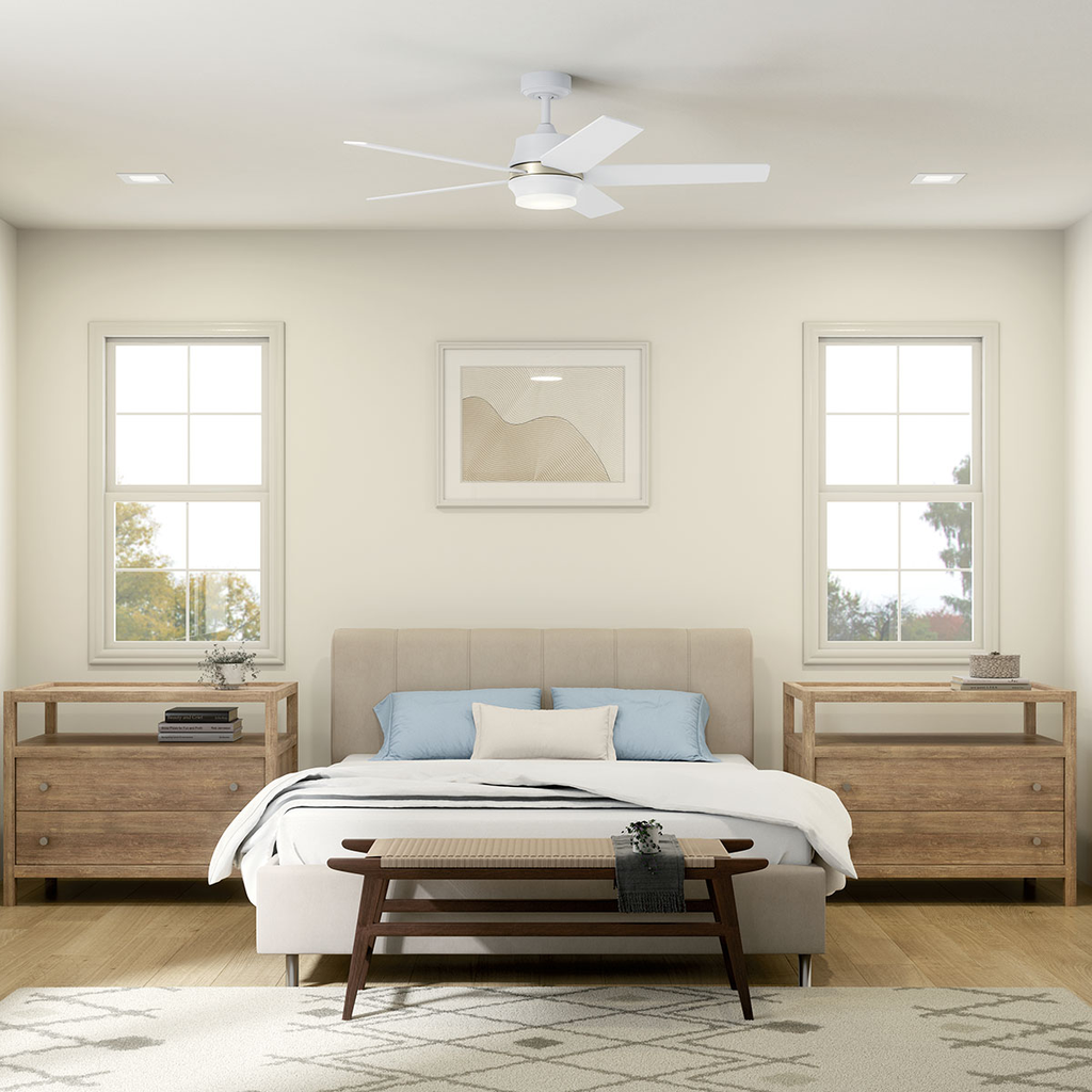 Product image for Kichler 300059MWH Maeve™ LED 52" Ceiling Fan Matte White