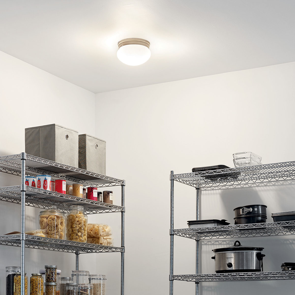 Ceiling Space 2 Light Flush Mount Nickel