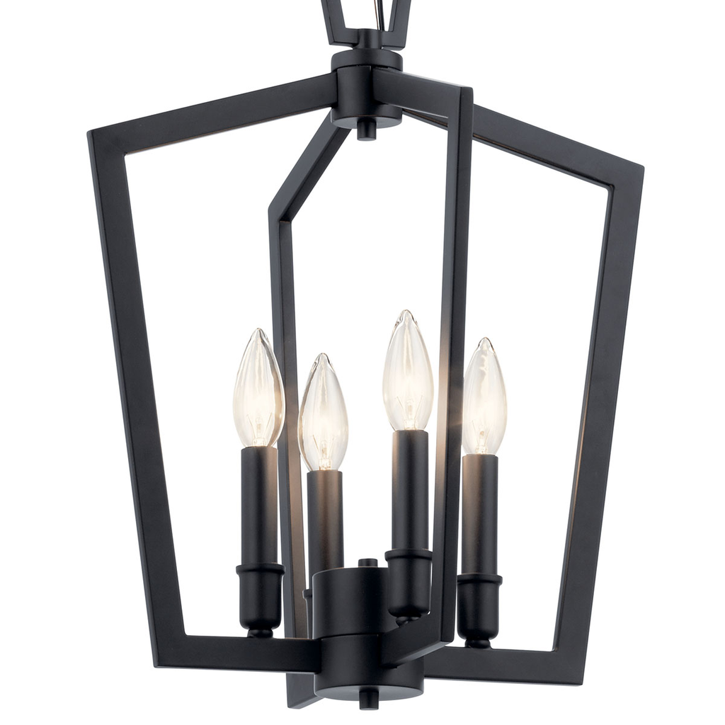Abbotswell 19" 4 Light Pendant Black