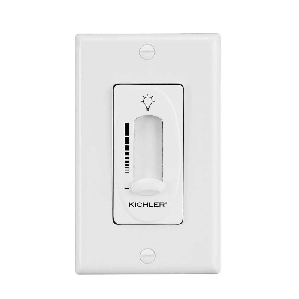 Product image for Kichler 337011WH Dimmer Slide Light Control White