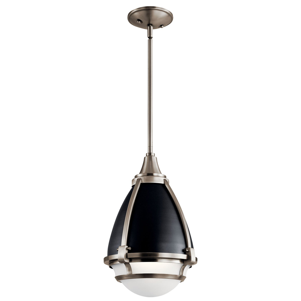 Product image for Kichler 44098CLP Ayra 1 Light Pendant Classic Pewter