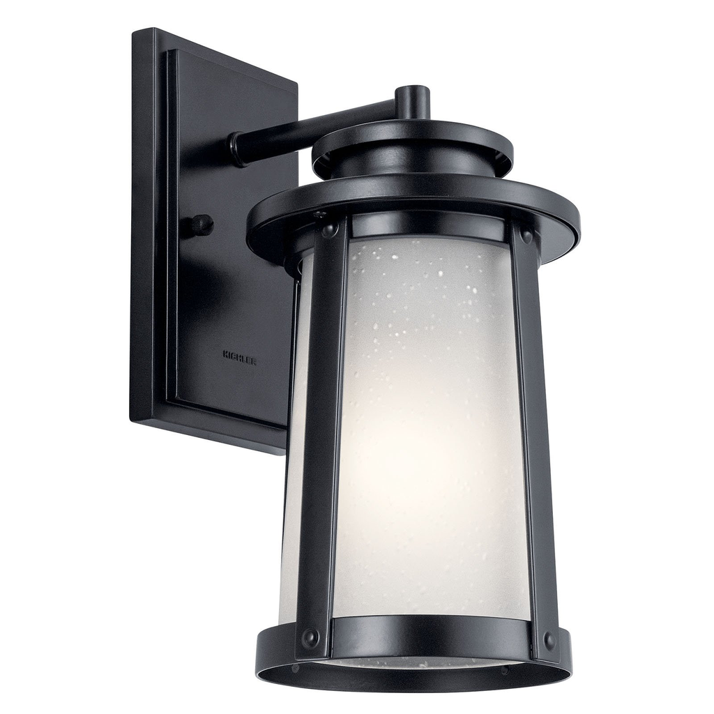 Product image for Kichler 49917BK Harbor Bay 12.25" 1 Light Wall Light Black